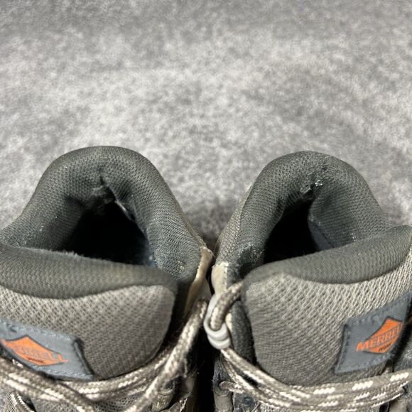 Merrell Siren Womens Sz 7 Brown Waterproof Hiking Mid Safety Toe Work Boots Used - Picture 13 of 14